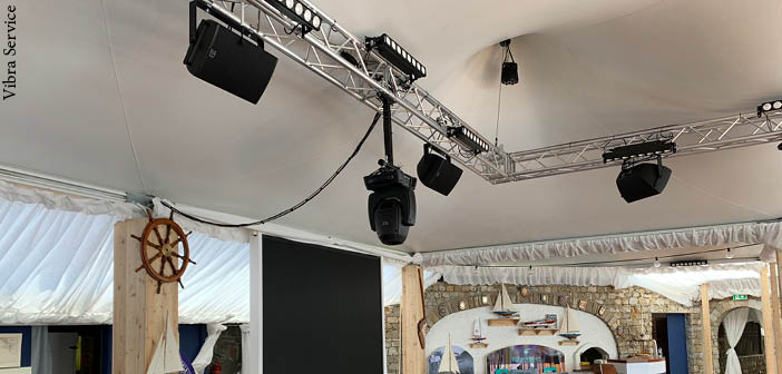 As well as the Powersoft amplifiers, the installation at Covo di Nord-Est includes speakers and subwoofers from Martin Audio