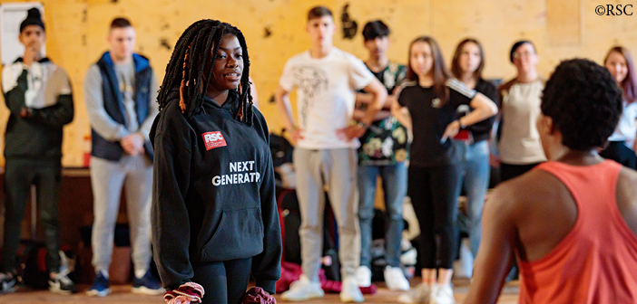 First Encounters: The Merchant of Venice – the Next Generation ACT group in rehearsal, July 2019. Photo: Sam Allard ©RSC